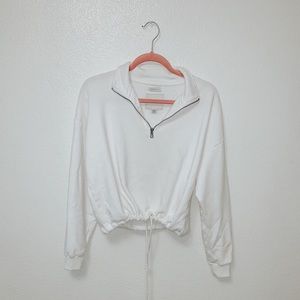 Cropped zip up jacket